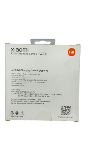 Xiaomi 120W Charging Combo (Type‑A, EU Plug)