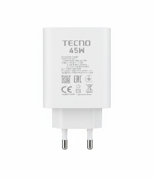Tecno 45W Fast Charger Adapter (EU Plug)