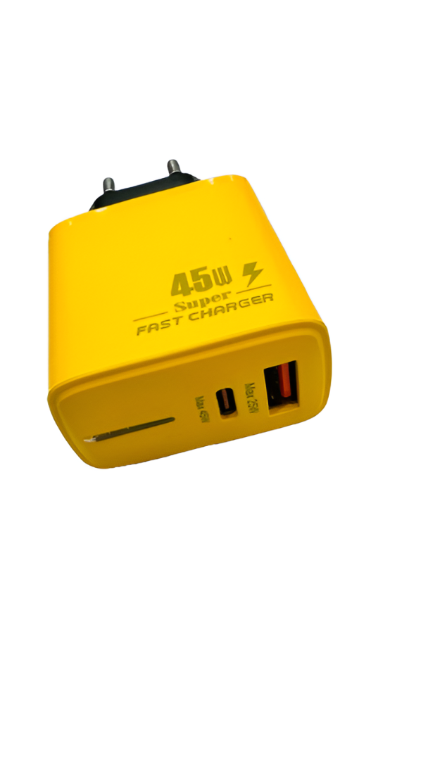 Super Fast 45W Dual-Port Charger | USB-C PD + USB-A (EU)