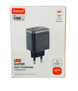 Geman G186 45W GaN Dual‑Port Charger (EU) | PD PPS