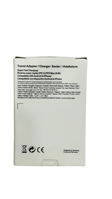 Samsung 25W USB‑C PD Adapter (US 2‑Pin)